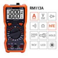 NCV Digital Multimeter 6000 Counts Auto Ranging AC/DC Voltage Meter Flash Back Light Large Screen