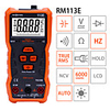 NCV Digital Multimeter 6000 Counts Auto Ranging AC/DC Voltage Meter Flash Back Light Large Screen