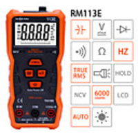 NCV Digital Multimeter 6000 Counts Auto Ranging AC/DC Voltage Meter Flash Back Light Large Screen
