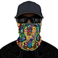Neck Gaiter Pollution Protection Quick Dry Ultraviolet Resistant Rainbow Balaclavas Bandana for Adults