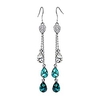 neoglory jewelry teardrop crystal five colors drop earrings valentine