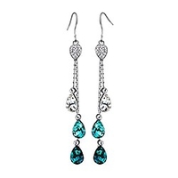 neoglory jewelry teardrop crystal five colors drop earrings valentine