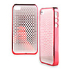 Net Pattern Ultrathin Protective Hard Case for iPhone4 (Random Color)