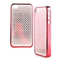 Net Pattern Ultrathin Protective Hard Case for iPhone4 (Random Color)