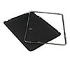 Net Style Back Case with Removable Frame Stand for iPad (Black)