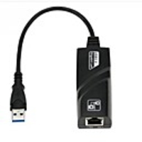 Network Card Durable USB 3.0 Gigabit RJ45 Driver-free Ethernet Network Card Adapter Plug and Play Installation