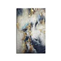 New 100% Hand Painted Abstract Gold Art Wall Picture Handmade Golden Tree Canvas Oil Painting For Living Room Home Decor Rolled Without Frame