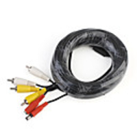 New 10m AV Cable (3RCA - Male to Male For TVs,  DVD Players,  TV-Out Compatible Computers)