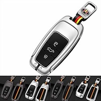 New Audi Car with Metal Silicone Key Cover Shell Remote Control Cover Car Styling Key Chain Auto Accessories Button New Car Remote Control Key Cover miniinthebox