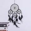 New Black Style Four Ring Dream Catcher Home Pendant Wall Decoration Small Pendant Crafts miniinthebox