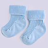 New Born Baby Cushioned Tube Socks -6 Pairs (Random Color)