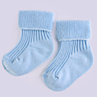 New Born Baby Cushioned Tube Socks -6 Pairs (Random Color)