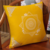 New Chinese Style Linen Blended Retro Pillow Case Cover Living Room Bedroom Sofa Cushion Cover Modern Sample Room Cushion Cover