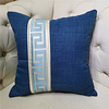 New Chinese Style Simplicity Thicken Cotton Linen Splicing Pillow Case Cover Living Room Bedroom Sofa Cushion Cover