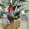 New Christmas Decorations Small Walking Stick Faceless Doll Pendant Forester Charm