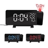 New Creative TS-5210 LED Projection Alarm Clock Digital Radio Snooze Timer Temperature LED Display FM Radio Three Color Clock