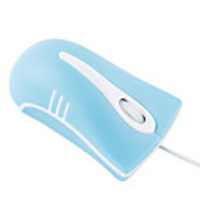 New Design Mini Wired Optical Mouse - Blue