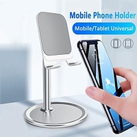 NEW Desk Mobile Phone Holder Stand For iPhone iPad Adjustable Metal Desktop Tablet Holder Universal Table Cell Phone Stand miniinthebox