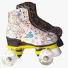 new double-row roller skates adult beginner training shoes thickened leather unisex style comfortable and breathable miniinthebox