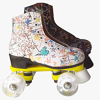 new double-row roller skates adult beginner training shoes thickened leather unisex style comfortable and breathable miniinthebox