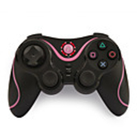 New-model Wireless Dual Shock Controller for PS3 (Pink)
