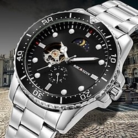 New Ocassidy Ac45sd Explosive Casual Steel Band Tourbillon Three-Needle Small Second Chronograph Automatic Mechanical Men