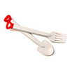 New Plastic Chopstick Fork Spoon Knife Set (Color Randomly Sent)