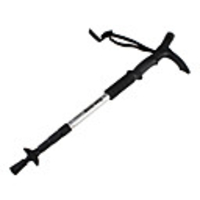 New Retractable Aluminum Walking Stick 9 LED Flashlight