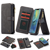 New Slot Zip Wallet Leather Case for Huawei P30 Por 30Lite Magnetic Adhesive Mate20 20Por Durable Mobile Phone Case