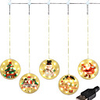 New Star String Lights Christmas Atmosphere Curtain Window Decoration Room Decoration LED Lights Sucker Hanging Lights Dropship