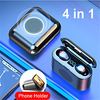 New True Wireless Bluetooth Earphone and Speaker 2 in 1 HD Stereo Wireless Headphones Mini Earbuds Bass Headset with 2000mAh Bin
