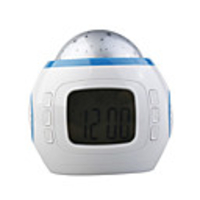 Newest led projection alarm clock with music and starry sky calendar digital clock