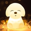 Night Light for Girls Baby Boy Toddler Gifts Cute Puppy Night Lights Squishy Silicone Lamps 7 Color Changing USB Rechargeable Portable Dog Animal Night Lights Decorative Lamp miniinthebox