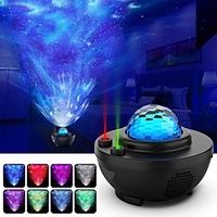 Night Light Projector Star Projector Ocean Wave Projector-Galaxy Projector Two Laser Lights with Bluetooth Music SpeakerPrefect for Bedroom/Game Rooms/Party/Night Light Ambiance Christmas Gift miniinthebox