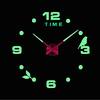 Night Luminous Wall Clock Modern Contemporary DIY Acrylic Round Classic Theme Indoor AA Batteries Powered Decoration Wall Clock Digital Mirror Polished