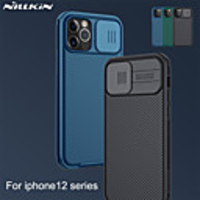 Nillkin Case For iPhone 12 / iPhone 12 Pro Max / iPhone 12 Pro / 12 Mini Shockproof / Ultra-thin / Frosted Back Cover Lines / Waves / Solid Colored TPU / PC / Camera Slide Protection / Branded