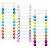 nipple tongue rings nipplerings 14g piercing barbell plastic flexible clear bar retainer glow in the dark ball glitter for women men 36pcs 12-18mm