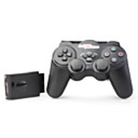 NJ206 2.4 Ghz RF Wireless Game Joypad for PS2 (Black)