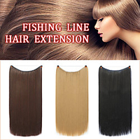 No Clip Halo Hair Extensions Synthetic Wave CurlyStraight Secret Wire Natural Hair Extensions Fake Hair For Women miniinthebox