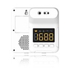 Non-contact K3S Wall Mounted Infrared Counter Temperature Measurement Thermometer with Alarm for Office Home Supermarket Subway School Community (no battery included)