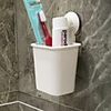Non-marking Sucker Toothbrush Holder Wall-mounted Suit Bathroom Toilet Toothpaste Toothbrush Holder Rack Free Of Holes