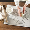 Non-Stick Silicone Pastry Mat – Extra Large,  60cm by 40cm,  Temperature Resistant,  Easy Clean,  Baking Fondant Kneading Pad,  Black/Red,  Multi-purpose