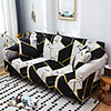 Nordic Geometric Contrast Elastic Sofa Cover Full Package Single Double Three Person Sofa Cover