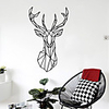 Nordic Geometry Deer Wall Stickers Vinyl Mural Decals Creative For Children