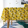 Nordic Simple Cotton Linen Cloth Art Table Cloth Small Fresh Pineapple Square Tea Table Cloth Rectangular Table Cloth