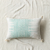 Nordic Style Blue Geometric Abstract Printing Around Tassel Sofa Rectangular Cushion Cover miniinthebox