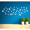 Nordic Style Geometry Art Wall Sticker For House Decoration Living Room Bedroom Decor Art Decals Mural Vinyl Wall Stickers