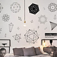 Nordic Style Geometry Art Wall Sticker For House Decoration Living Room Bedroom Decor Art Decals Mural Vinyl Wall Stickers