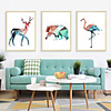 Nordic Style Geometry Art Wall Sticker For House Decoration Living Room Bedroom Decor Art Decals Mural Vinyl Wall Stickers Animal Wall Stickers