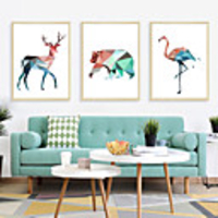 Nordic Style Geometry Art Wall Sticker For House Decoration Living Room Bedroom Decor Art Decals Mural Vinyl Wall Stickers Animal Wall Stickers
